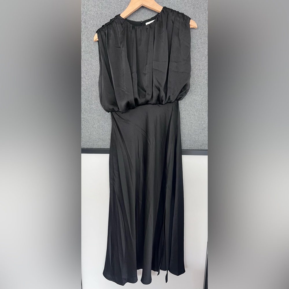 Astr Cap Sleeve Satin Dressing Black Size Small  NWOT - Picture 4 of 9